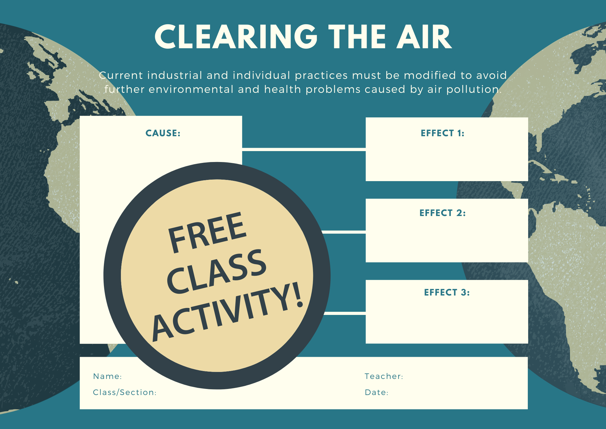 Clearing the Air Cause and Effect Graphic
