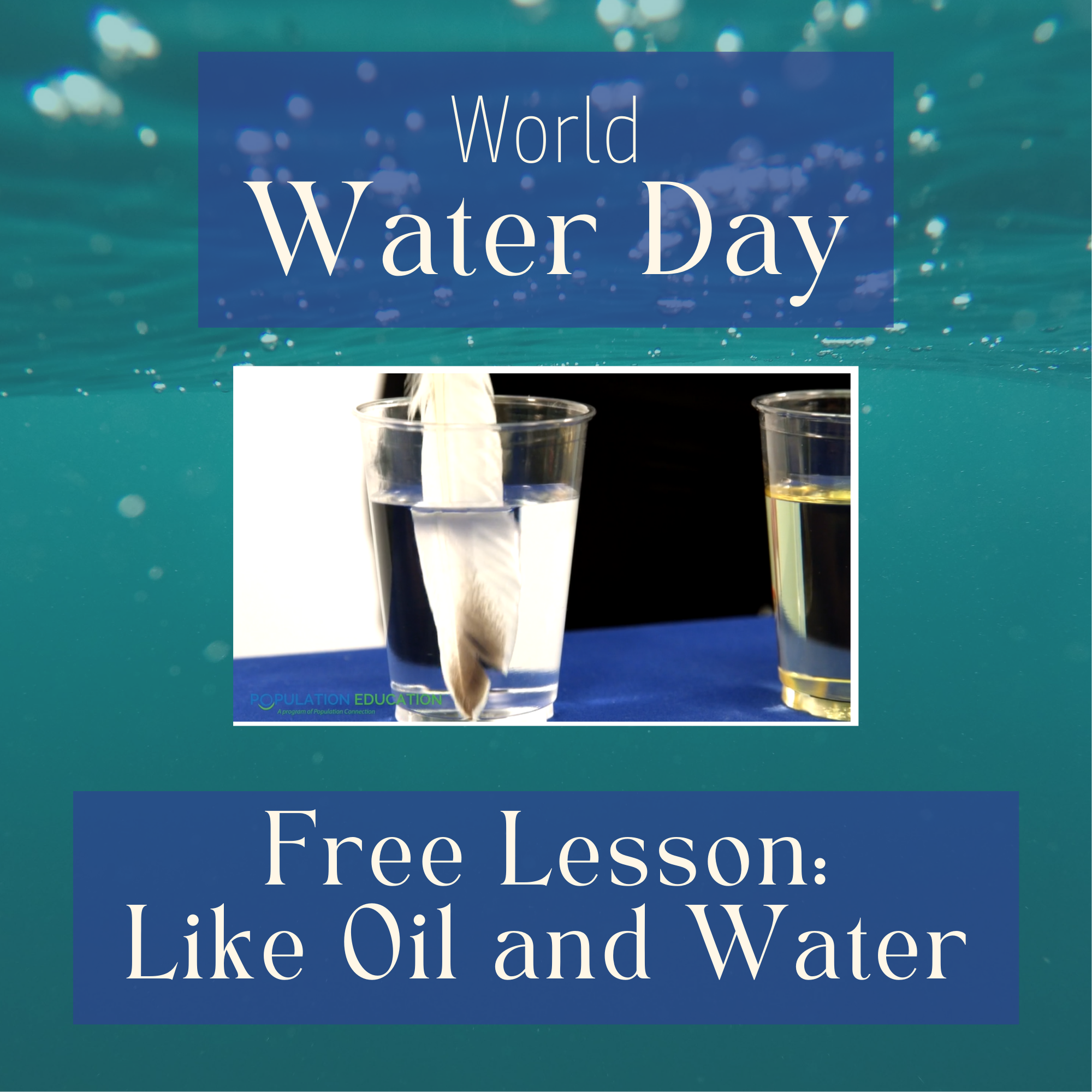 World Water Day-Like Oil and Water
