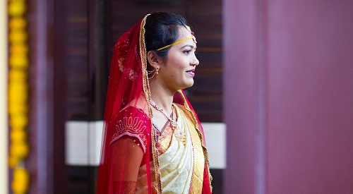 young-adult-woman-wears-sari-hyderabad-india